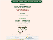 Tablet Screenshot of natures-market.com
